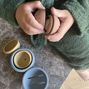 Набор развивающих мячей силиконовых nuuroo "Neo", 4 шт, мульти микс